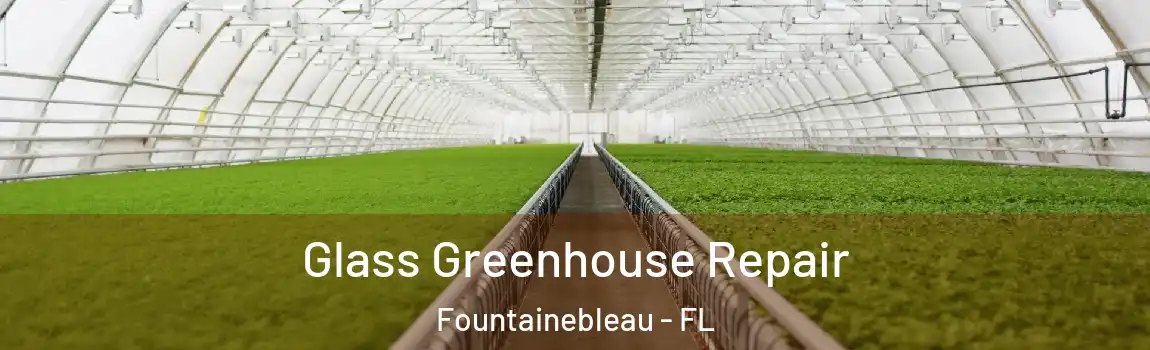 Glass Greenhouse Repair Fountainebleau - FL