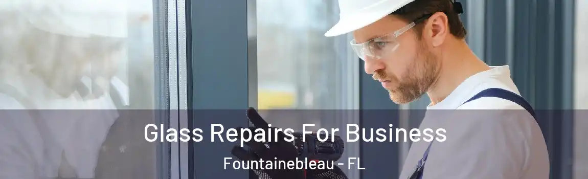 Glass Repairs For Business Fountainebleau - FL