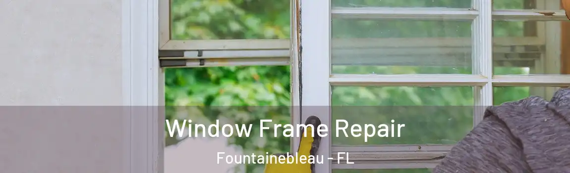 Window Frame Repair Fountainebleau - FL